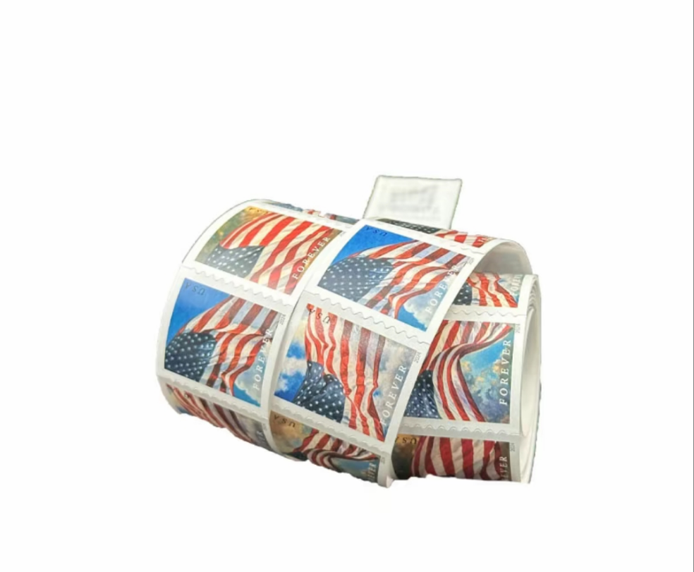 2024 American Flags Coil/roll of 100 Sealed USPS Forever Postage Stamps