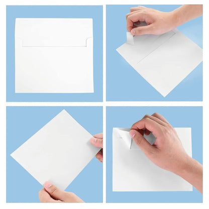 White 4x6 envelopes A4 (50 pack) printable invitations