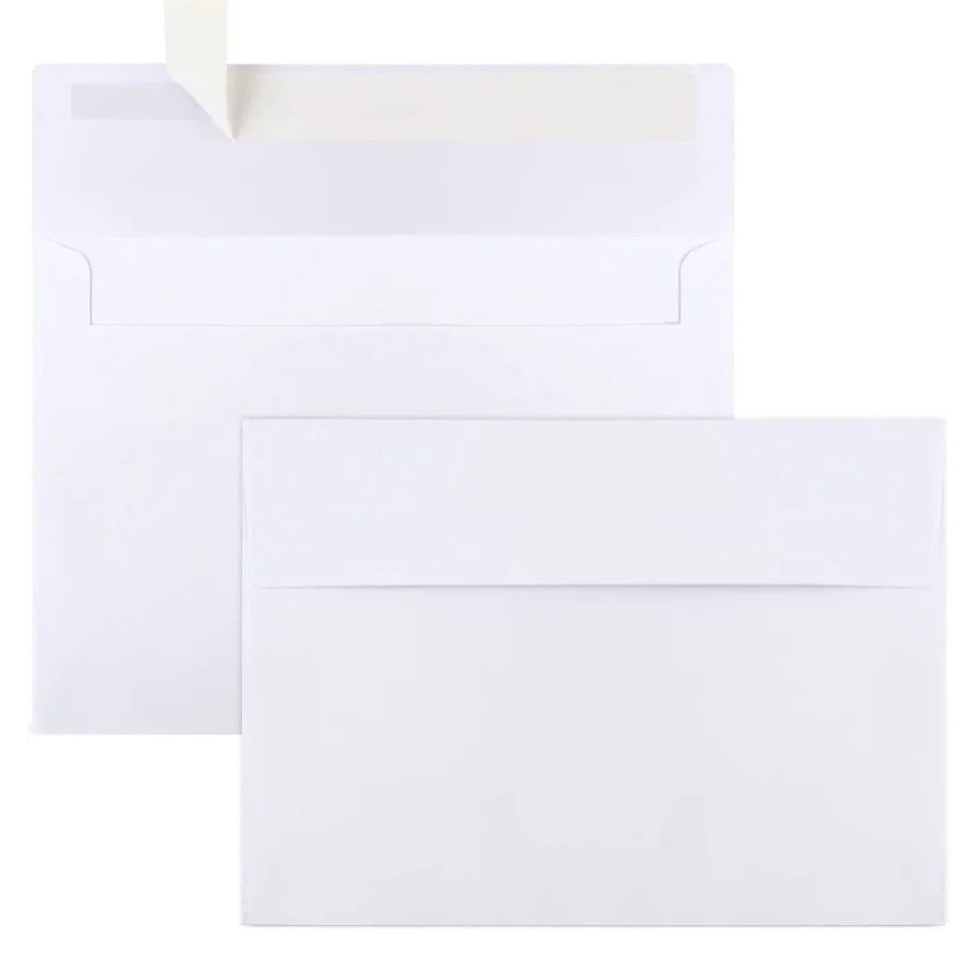 White A7 5x7" envelope (50 pack) printable